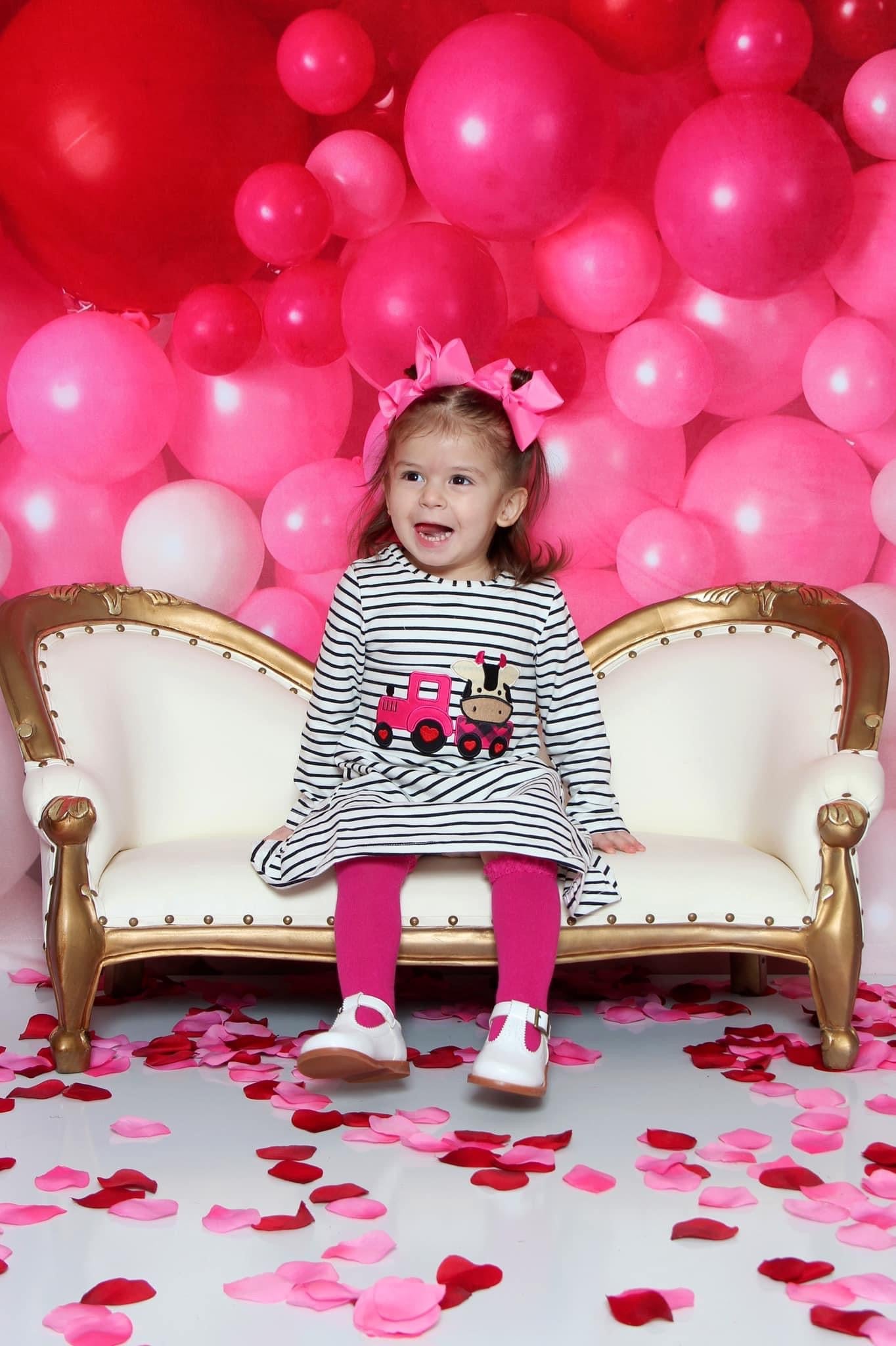 Kids Valentine Cow Dress